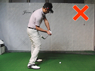 トップでのフェースの開き