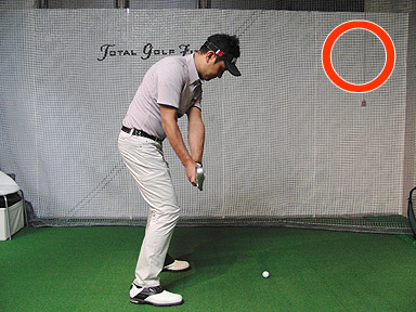 トップでもスクエアをキープ