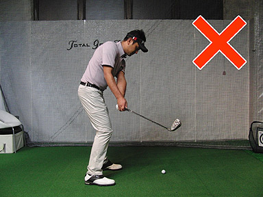 トップでのフェースの開き