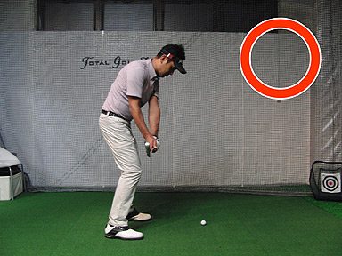 トップでもスクエアをキープ