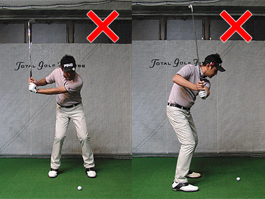 トップでのフェースの開き