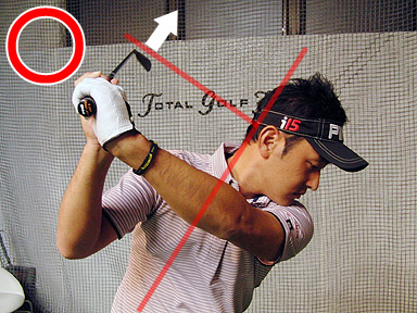 トップでもスクエアをキープ