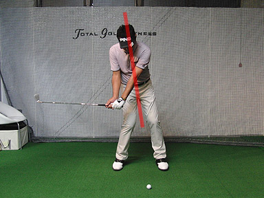 トップでもスクエアをキープ