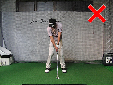 トップでのフェースの開き